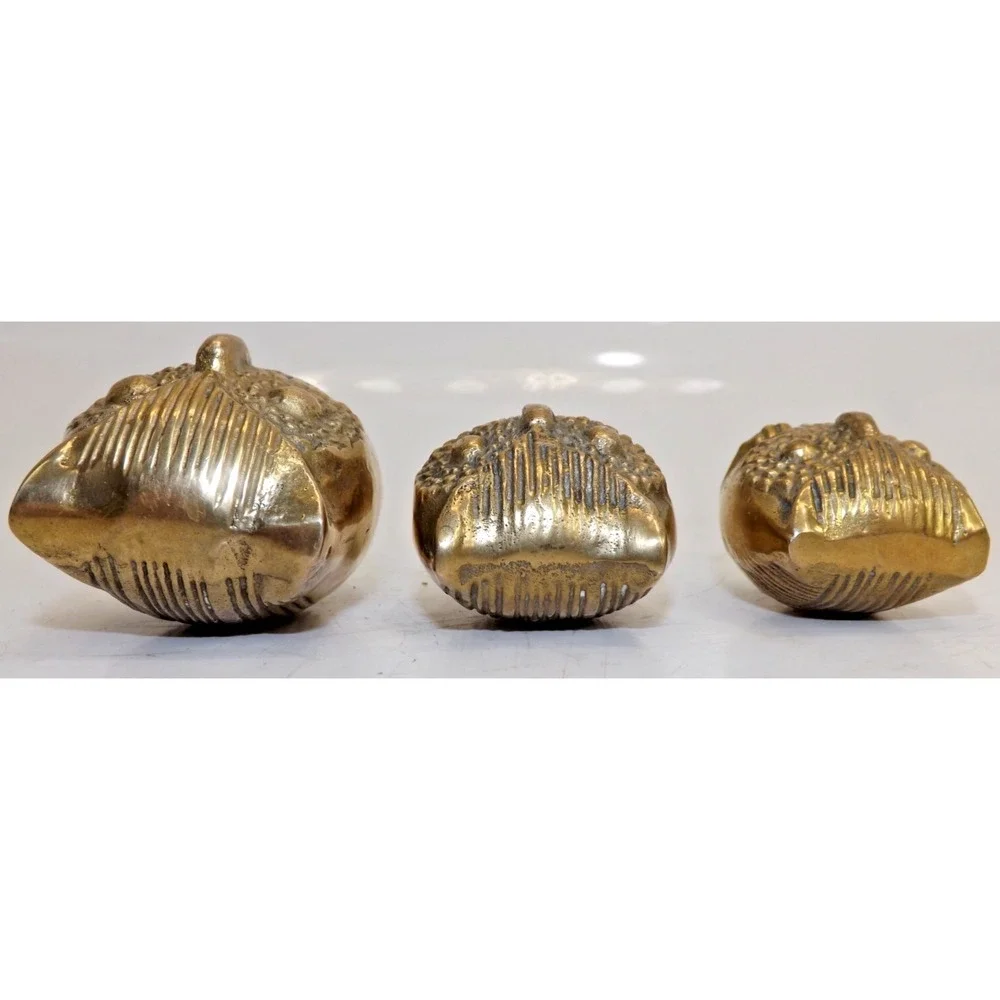 Brass 🦉Owl Family of 3 Vintage decor figurines = over 1 pound total weight
